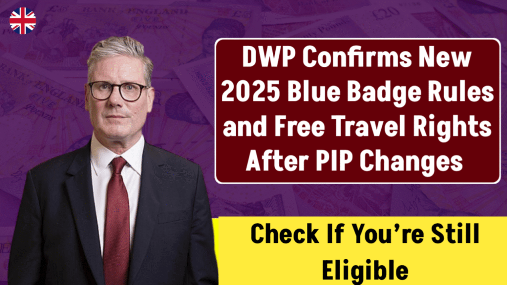 DWP Confirms New 2025 Blue Badge Rules and Free Travel Rights After PIP Changes