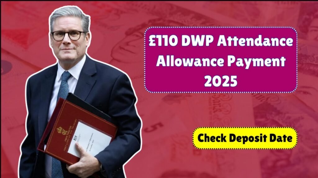 £110 Attendance Allowance for Pensioners 2025