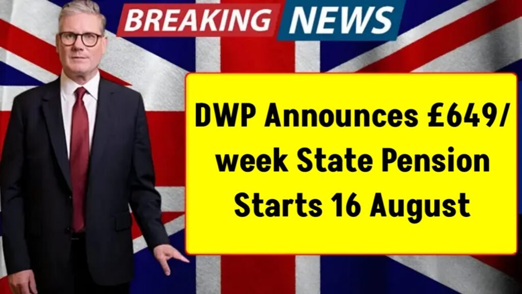 DWP Announces £649/week State Pension Starts 16 August